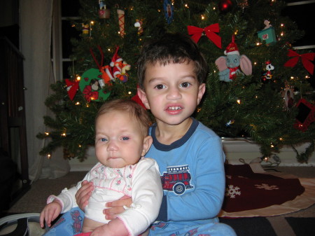 Ian and Abbie Christmas 2007