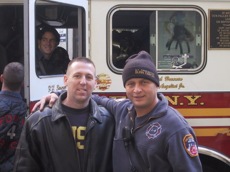 Picture With FDNY Ladder 4