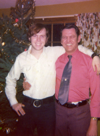 My dad and I in 1973