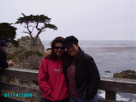 Mic LaRoche (Weego '87) and Me (Becky Hall '87) in Monterey, CA