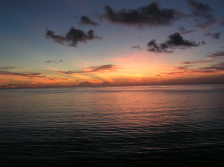 Sunset: God paints the sky