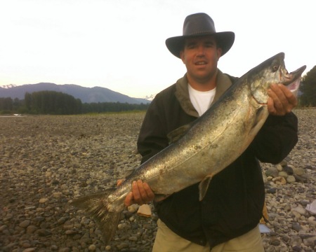 25lb Spring Salmon in Skeena River