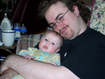 My Grandaughter Izzy and my son Chris