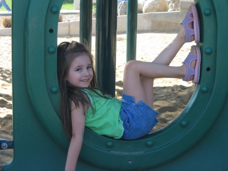 Madison at the park (4 years old)