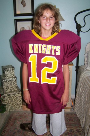 My little football player -- NOT!