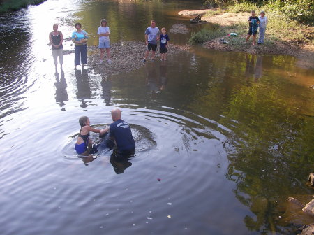 Baptism at the river