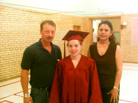 my husband and my other daughters graduation