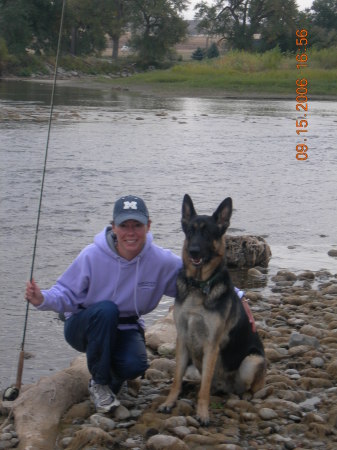 My dog Bridger and I