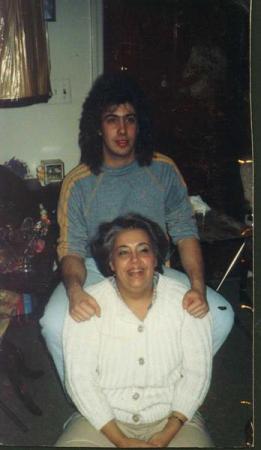 jason with long hair & mom