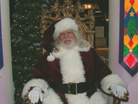Santa (my husband) at Savannah Mall