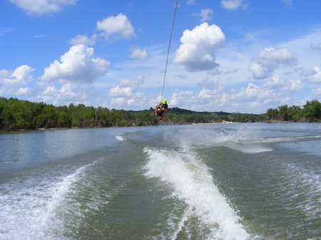 Wakeboarding on the Brazos