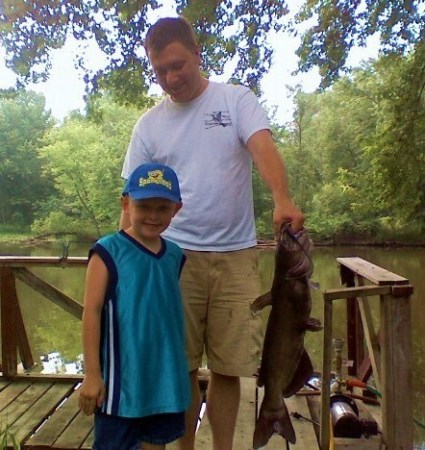 My son's first fish!