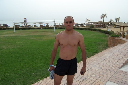 On the beach in Egypt