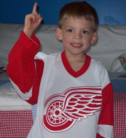 Kenan excited about the Red Wings winning!!