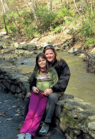 My daughter and me at the Natural Bridge, Virginia