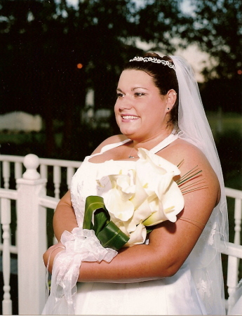 Beautiful Andrea at her wedding