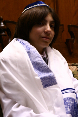 My youngest son, Daniel, at his Bar Mitzvah