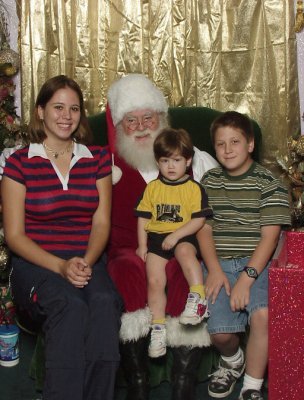 Santa and the kids 2001
