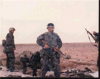 Weapons cache, Iraq 1991 during ground war.