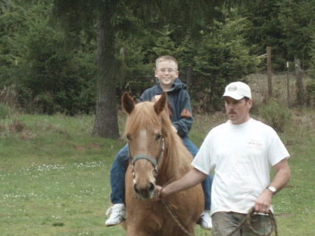 Me and my boy at the ranch