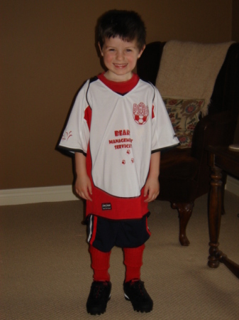 Ben's first soccer practice