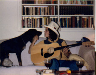 Diana (Arky) & her Coonhound 1984...