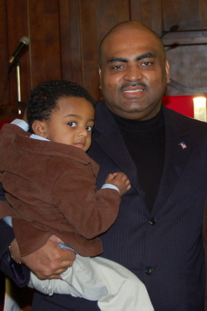 Fred with son Fredrick II Feb. 2007