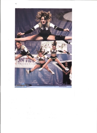 Tara at a Cheer Competition