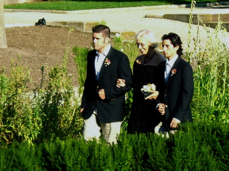 My kids and My mom Staceys wedding.