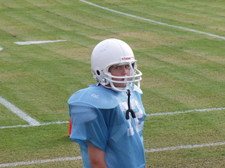 Ashton playing 7th grade football