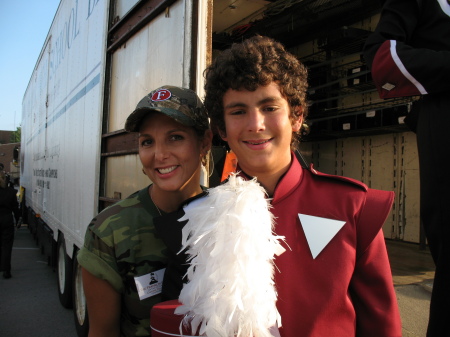 Claudia with Cameron at FHS Band Exhibition