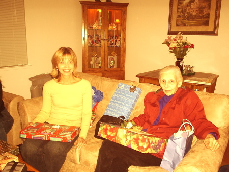 Christmas 2005 with my mother