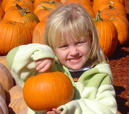 Claire visits The Pumpkin Patch