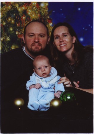 My husband, Brandon, and son, Kyle - Xmas 06'