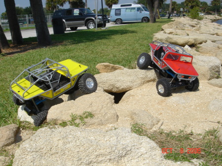 RC rock crawling at Ballard park