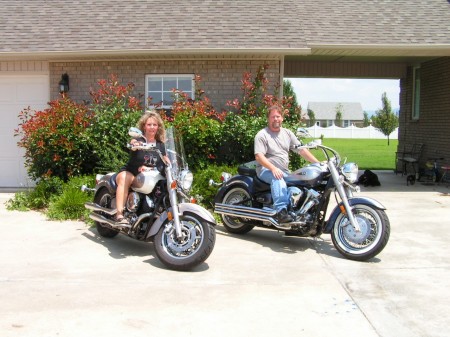 Me & Sherry on our bikes