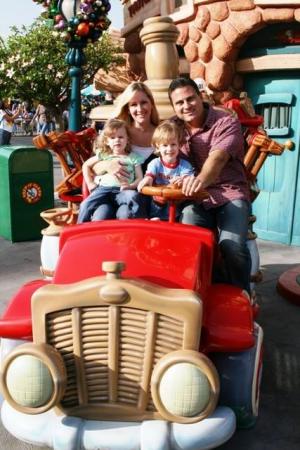 Family pic at Disneyland, Nov. 2007