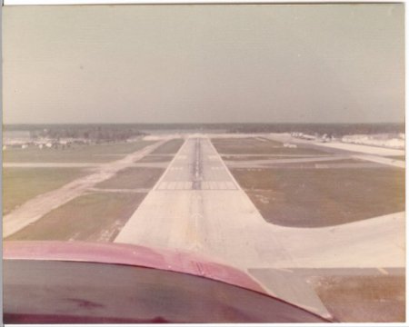 Me Flying Into Keesler AFB Mississippi in 1976