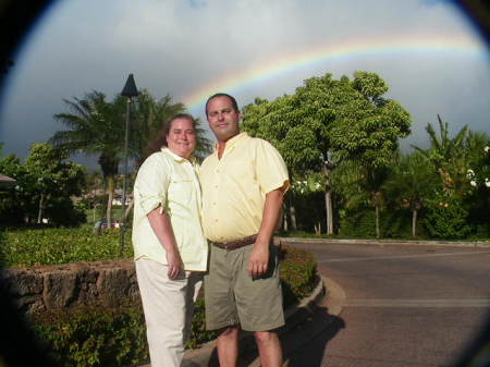 Kathy & Fred maui rainbow