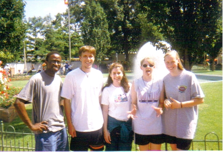 The Gang at Six Flags