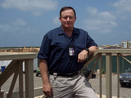 Charles at US Navy Base in Djibouti - 2010