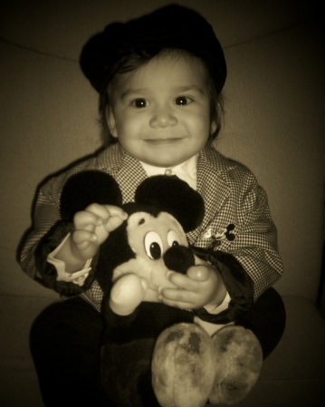 Edan with Mickey!