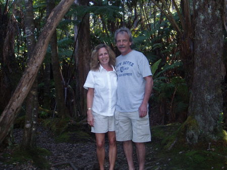 Nick and Lori, Volcano park, Hawaii, 12/20/06