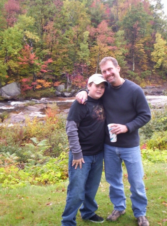 My boy and I, Lake Placid