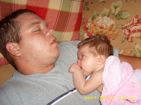 My oldest son Jason and his baby girl Caleigh