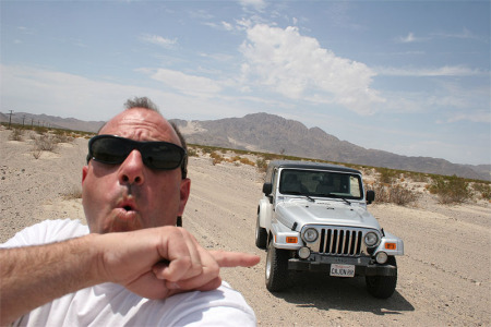 Off-roading in the desert