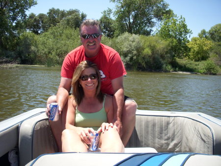 My girlfriend Diane and I on the Delta