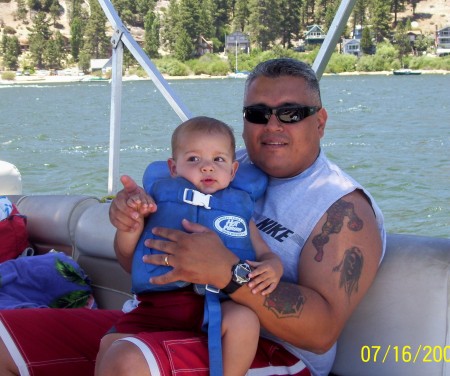 Me and my son Alex at Big Bear Lake
