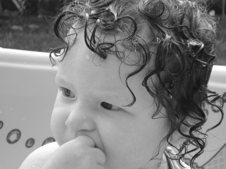 Lillie in the pool