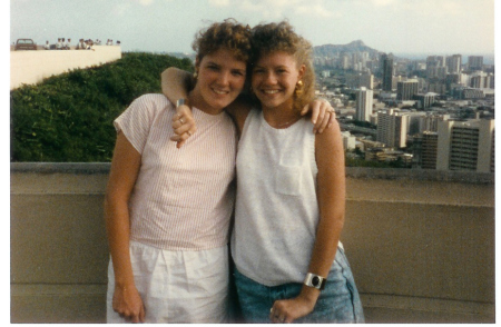 Candi and me in Hawaii 1987